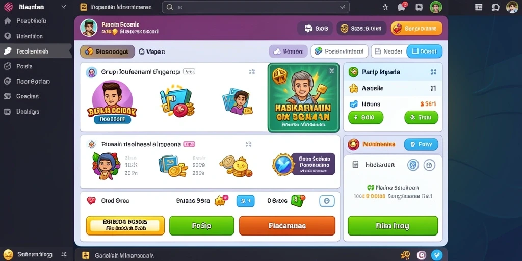 Mode turnamen yang menantang dan penuh strategi.
